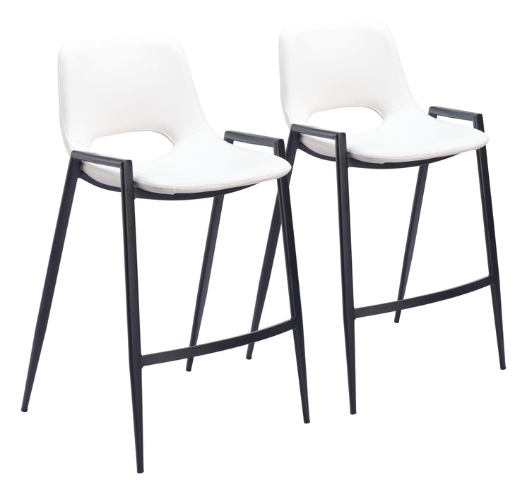 Desi - Counter Chair With Black Legs (Set of 2) Zuo Modern