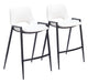 Desi - Counter Chair With Black Legs (Set of 2) Zuo Modern