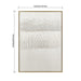 Framed Abstract Wall Art, Thick Textured Canvas Painting With Stone Accents (Set of 2) - Antique White Daily Nest