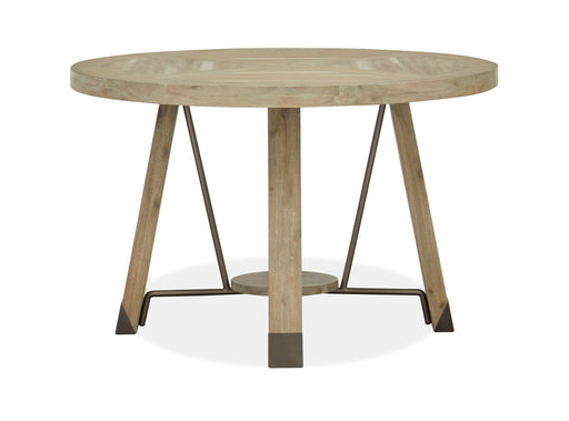 Ainsley - Round Dining Table - Cerused Khaki Magnussen Furniture