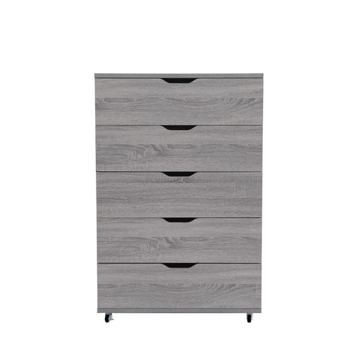 Modern 5 Drawer Dresser With Wheels Home Essentials