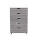Modern 5 Drawer Dresser With Wheels Home Essentials