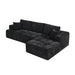 L - Shaped Sectional Sofa With Cup Holders & Side Pockets Home Essentials