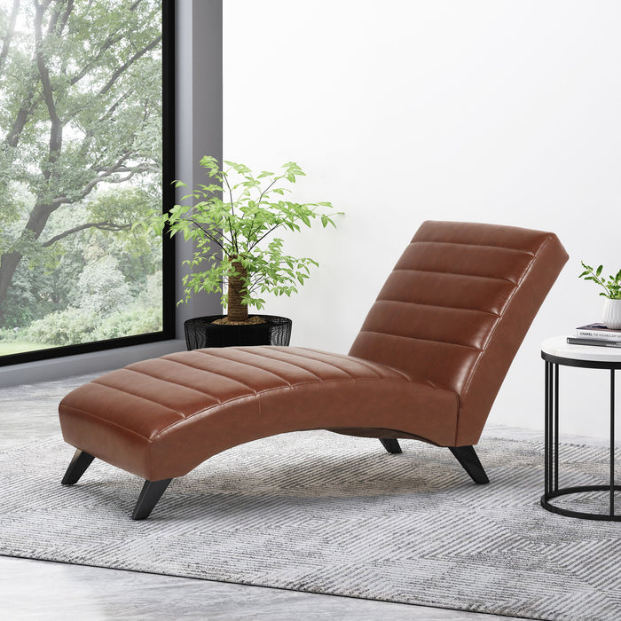 Finlay KD Chaise Lounge - Light Brown