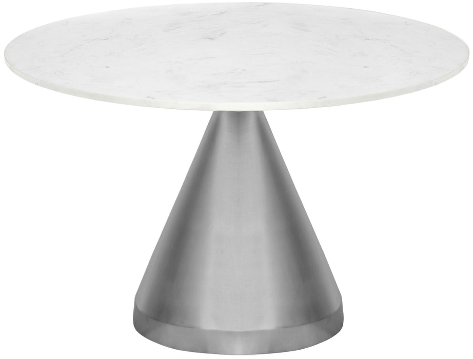 Emery - Marble/Stone Dining Table - White Meridian Furniture