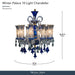 Michael Amini Lighting - Winter Palace 10-Light Traditional Crystal Chandelier - Royal Blue / Pearl Silver Michael Amini
