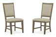 Paxton Place - Step Upholstered Side Chair (Set of 2) - Dovetail Gray Magnussen Furniture
