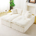 Double Chaise Lounge With Full Compressed Sponge Home Essentials