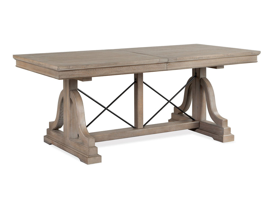 Paxton Place - Trestle Dining Table Top - Dovetail Gray Magnussen Furniture
