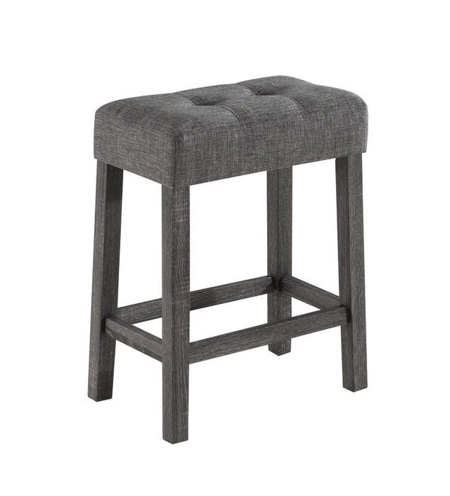 Lux - 3 Piece Counter Height Pub Table With Tufted Stools (Set of 3) Lilola Home