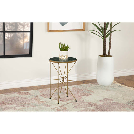 Sidney - Round Side Table - Green Furniture Max