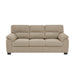 3 Seater Sofa With Padded Armrests And Triangular Leg Home Essentials