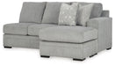 Casselbury - Raf Sofa Chaise - Cement Signature Design by Ashley®
