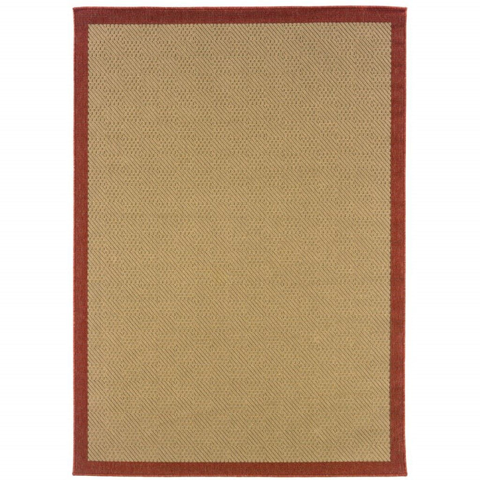 2' X 4' Indoor / Outdoor Area Rug - Brown