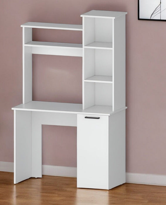 Computer Desk With Hutch - White