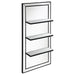 Cardinal - 3 Shelf Wall Mirror - Silver Furniture Max