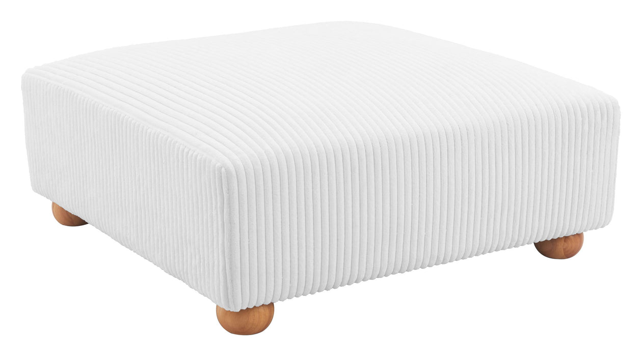 Tayte - Ottoman - White Zuo Modern