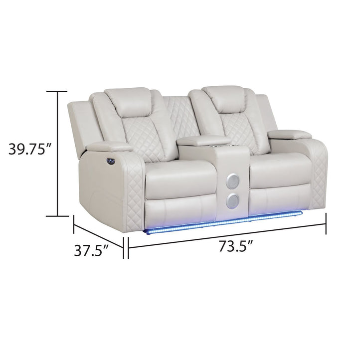 Benz - LED & Power Recliner With Adjustable Headrests And Ambient LED Lighting Matrix Furniture Group