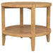 Isbell - Round Table With Storage Shelf Furniture Max