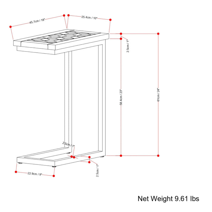 Skyler - C Side Handcrafted Table Simpli-Home