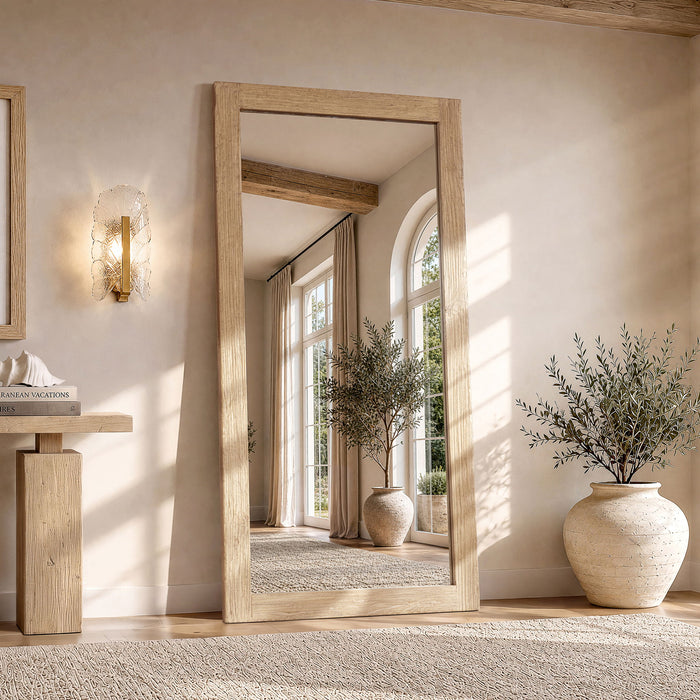 Langford - Full Length Mirror - Light Brown Jennifer Taylor Home