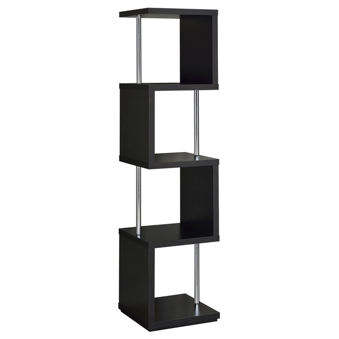 4 Tier Bookcase With Accents Furniture Max