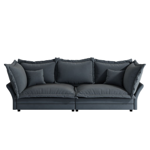 Modern Comfy Upholstered Sofa Cloud Couch, Deep Seat Couches With Multiple Large Soft Pillows Home Essentials