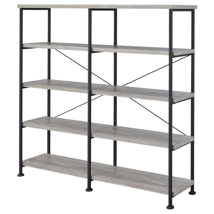 Double Wide Bookcase Shelves Furniture Max