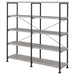 Double Wide Bookcase Shelves Furniture Max