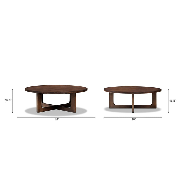 Pino - Round Coffee Table - Brown Jennifer Taylor Home