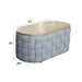 Saree - Coffee Table - Light Teal Chenille ACME