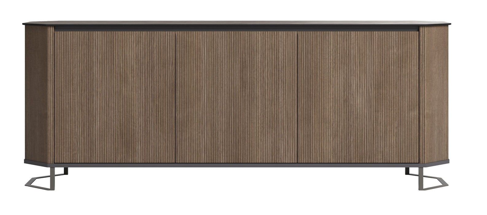 Hexagon - 3 Door Buffet - Dark Brown Status Italy