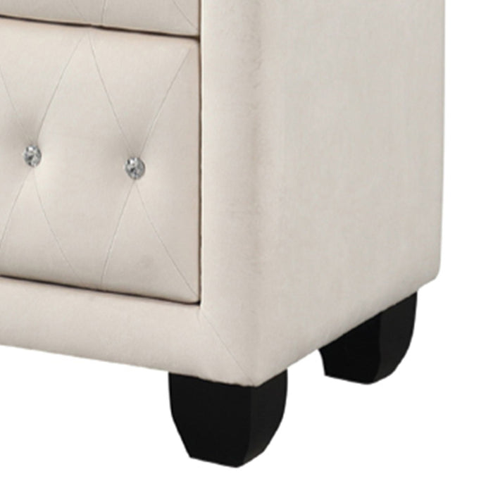 Sophia - 2 Drawer Upholstered Nightstand Matrix Furniture Group