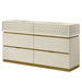 Stanley - 6 Drawer Dresser With Crocodile Texture (Mirror Not Included) - Gray Matrix Furniture Group