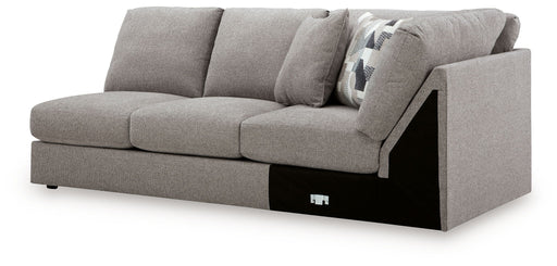 Lindon - RAF Armless Loveseat With Wedge - Smoke Benchcraft®