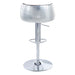 Brancaster - 41" Adjustable Stool With Swivel - Vintage Brown Top Grain Leather & Aluminum ACME
