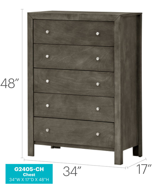 Transitional Elegant Storage Chest - Gray Glory Furniture