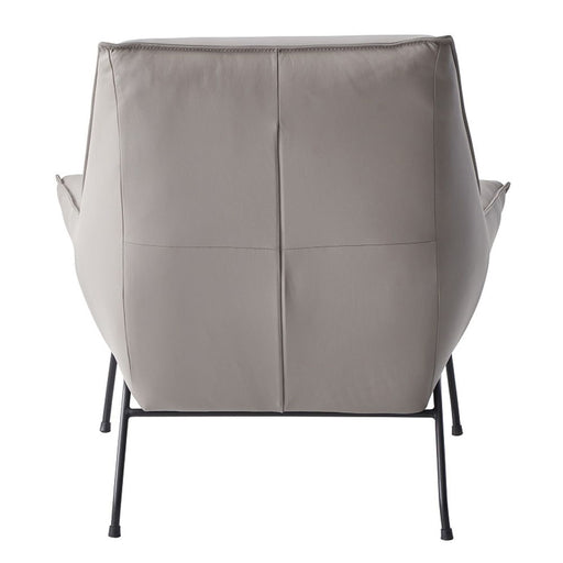Jabel - Accent Chair & Ottoman - Khaki Top Grain Leather ACME