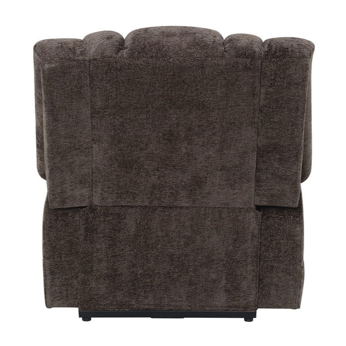 Pacay - Power Recliner With Lift, Heating & Massage - Brown Chenille ACME