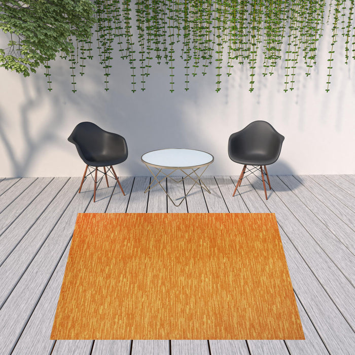 9' X 9' Square Non Skid Indoor / Outdoor Area Rug - Sunburst