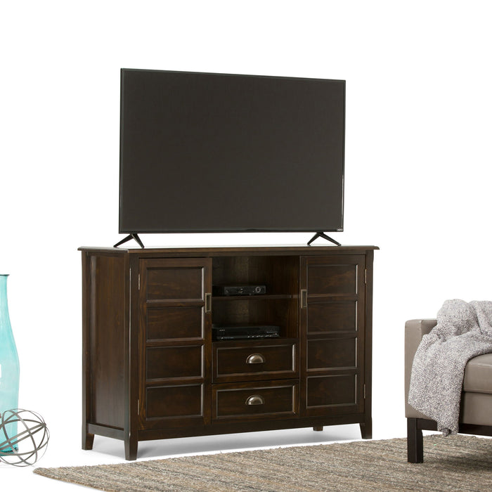 Burlington - Handcrafted Tall TV Media Stand Simpli-Home