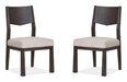 Tauren - Upholstered Side Chair With Solid Back (Set of 2) - Coffee Bean Magnussen Furniture