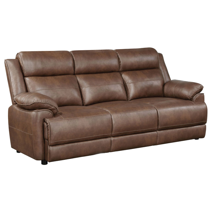 Worthington - Padded Arm Sofa - Dark Brown Furniture Max