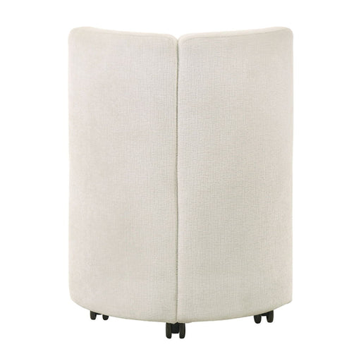 Blayde - Side Chair With Swivel (Set of 2) - White Chenille Fabric ACME