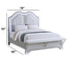 Elegant Bed With Built In Footboard Bench, USB Home Essentials