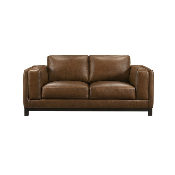 Sayer - Loveseat - Brown New Classic
