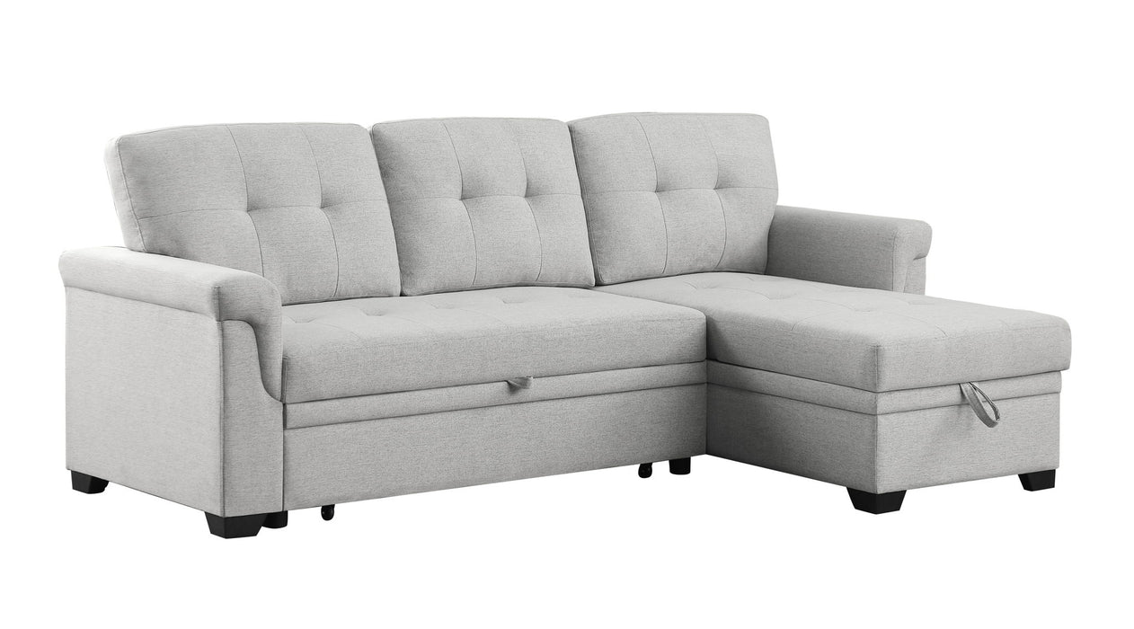 Sierra - Reversible Sleeper Sectional Sofa With Storage Chaise Lilola Home