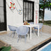 4 Pack Lounge Chair Set With Long Table Home Essentials