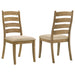 Sammy - Dining Side Chair (Set of 2) - Brown / Beige Furniture Max