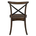 Kaelyn - Side Chair (Set of 2) - Dark Oak & Black Metal ACME